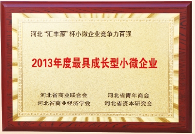 2013年度最具成長(zhǎng)型小微企業(yè)-洗滌機(jī)械